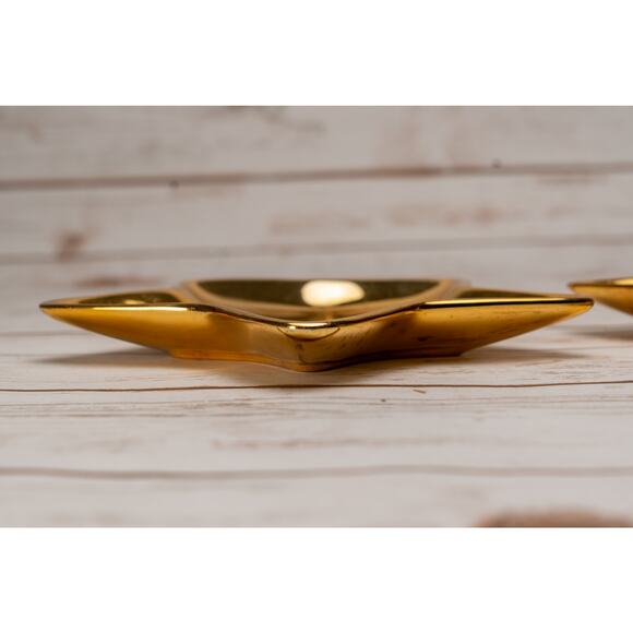 Two small stars - gold ceramic jewelry holders - Picture 5 of 5
